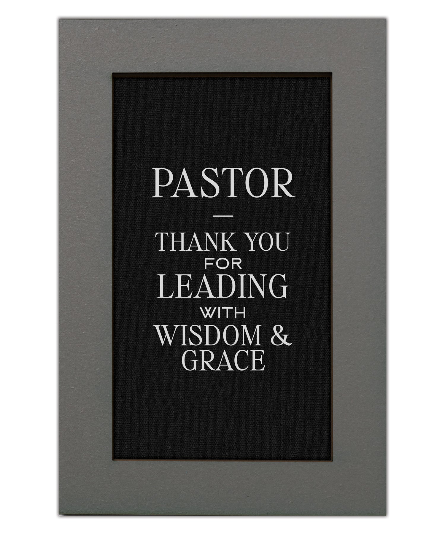 Pastor – Thank You for Leading with Wisdom and Grace Modern Grace 6x9 MDF Plaque