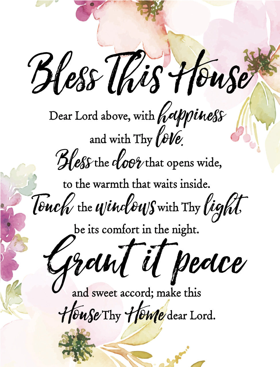 Bless This House Woodland Grace Magnet