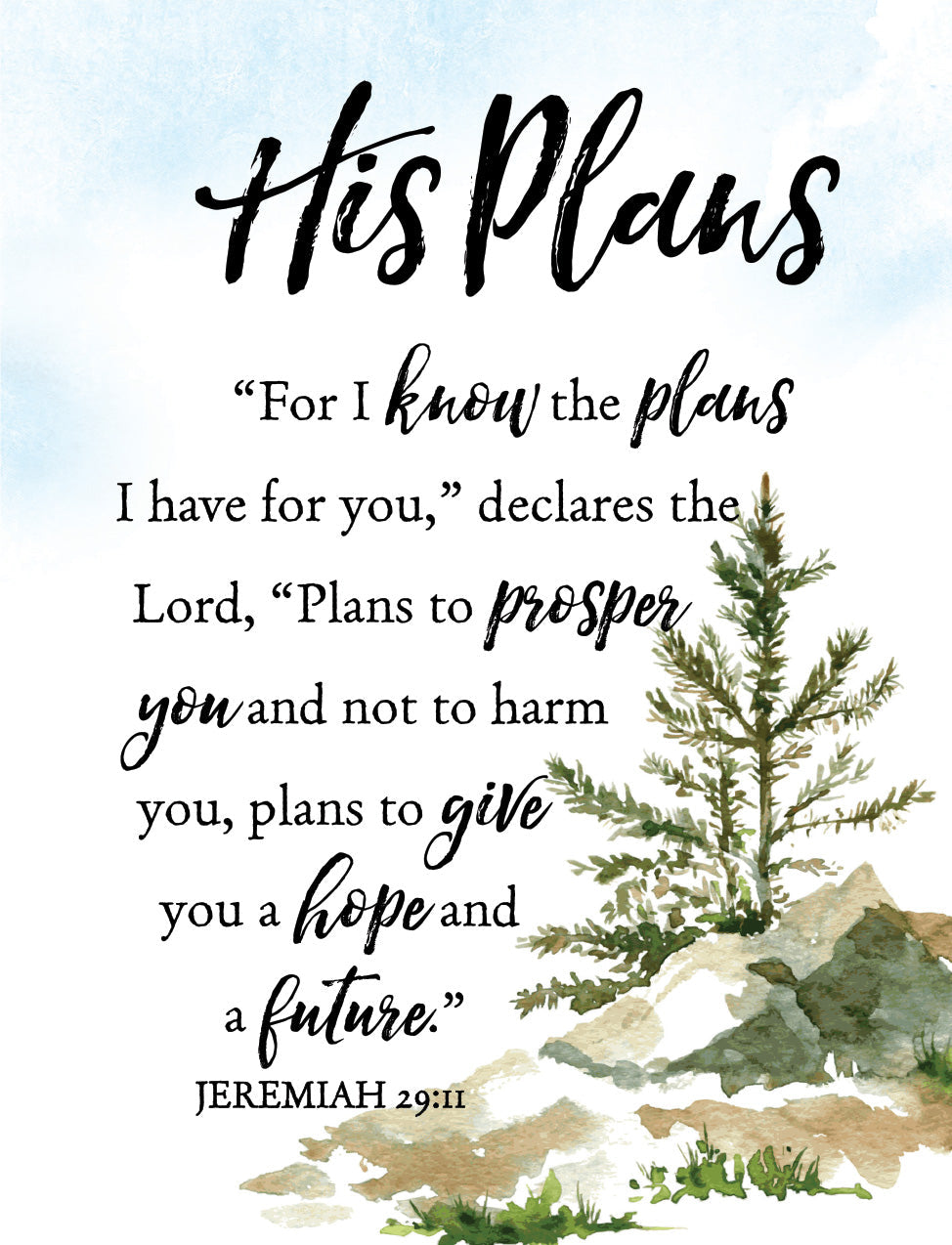 For I Know the Plans Magnet