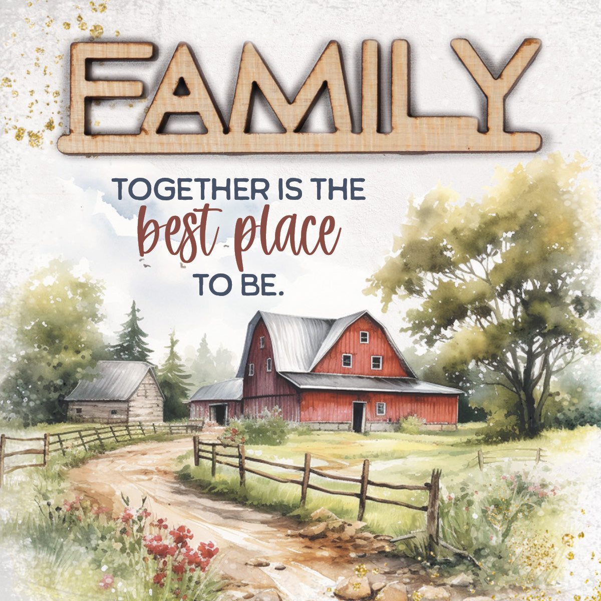 Family Together is the Best Magnet-Plaque