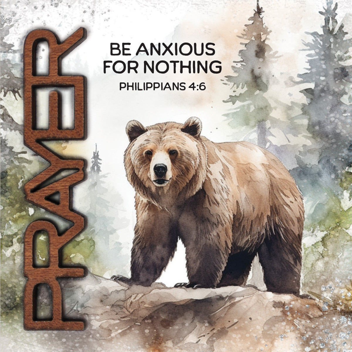 Prayer – Be Anxious for Nothing Magnet-Plaque