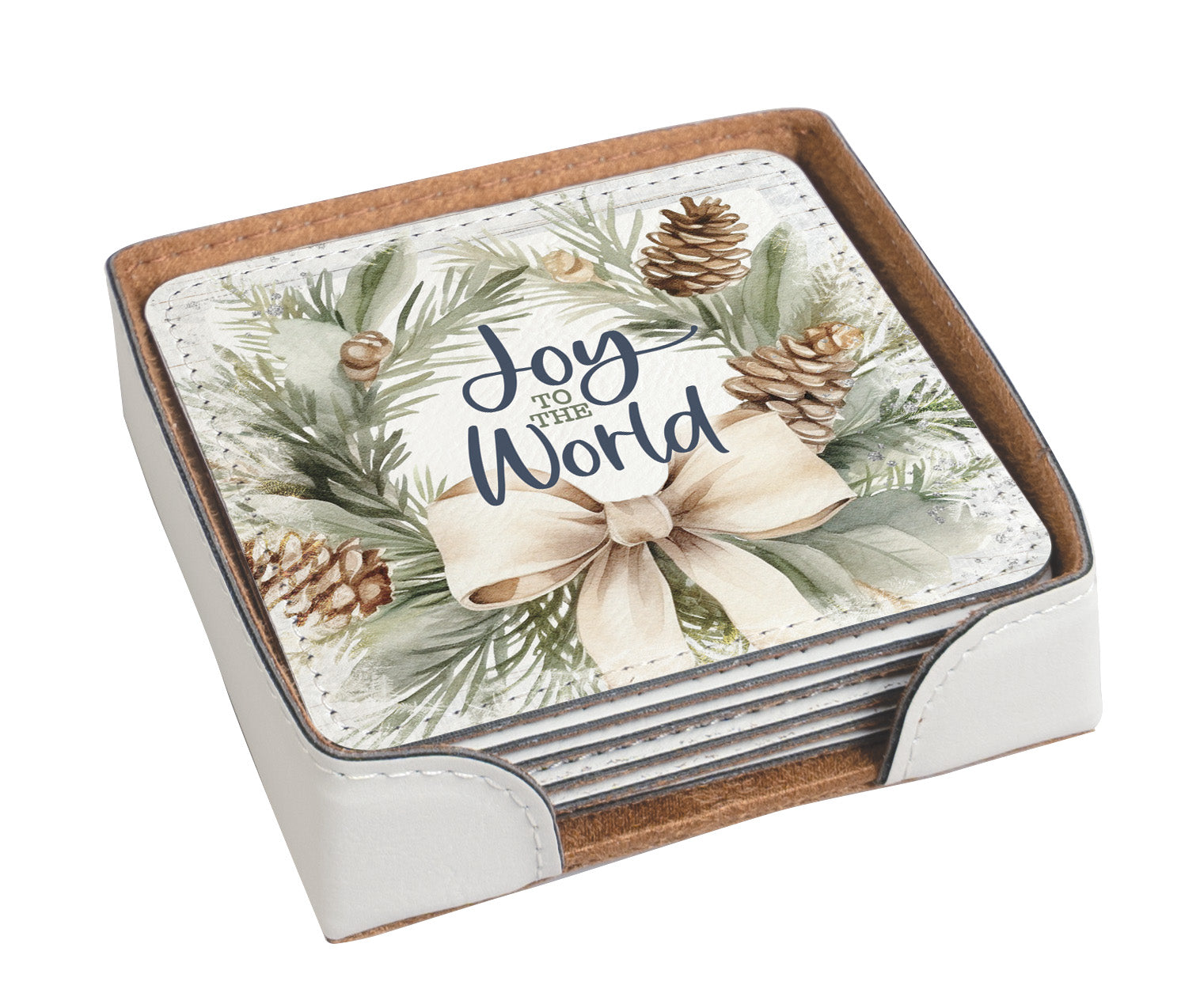Winter’s Blessings: Assorted Christmas Coaster Collection - 6 different Christmas Themed Designs