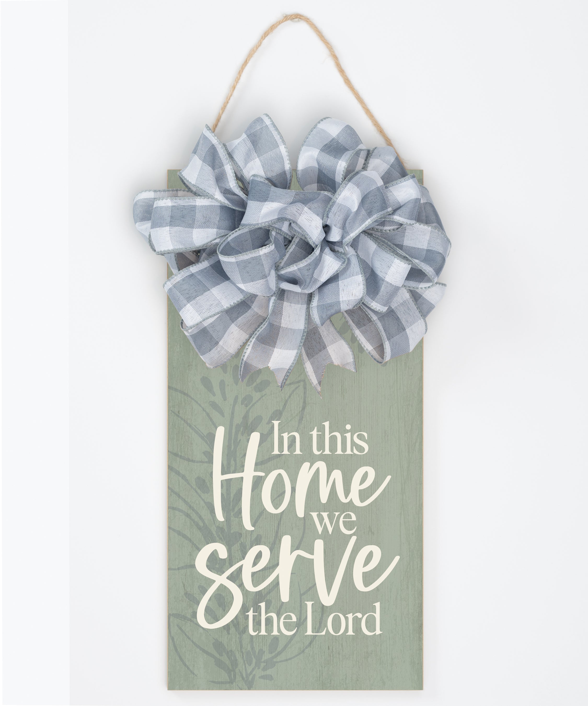 In This Home, We Serve the Lord Hangable Blessing