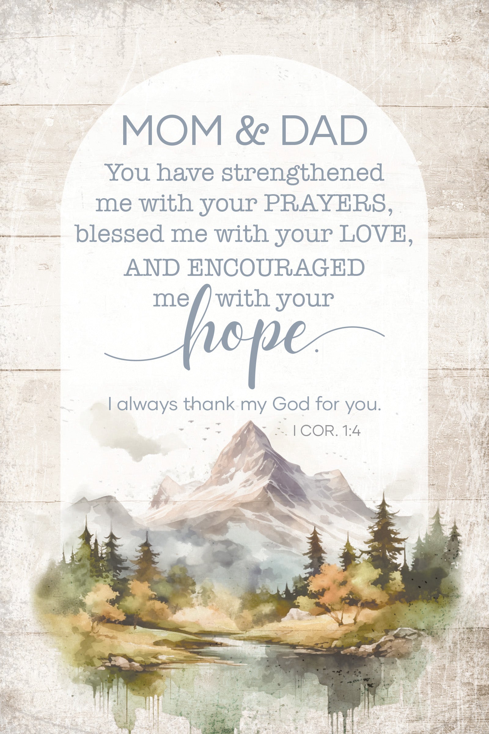 Mom & Dad 4x6 MDF Plaque