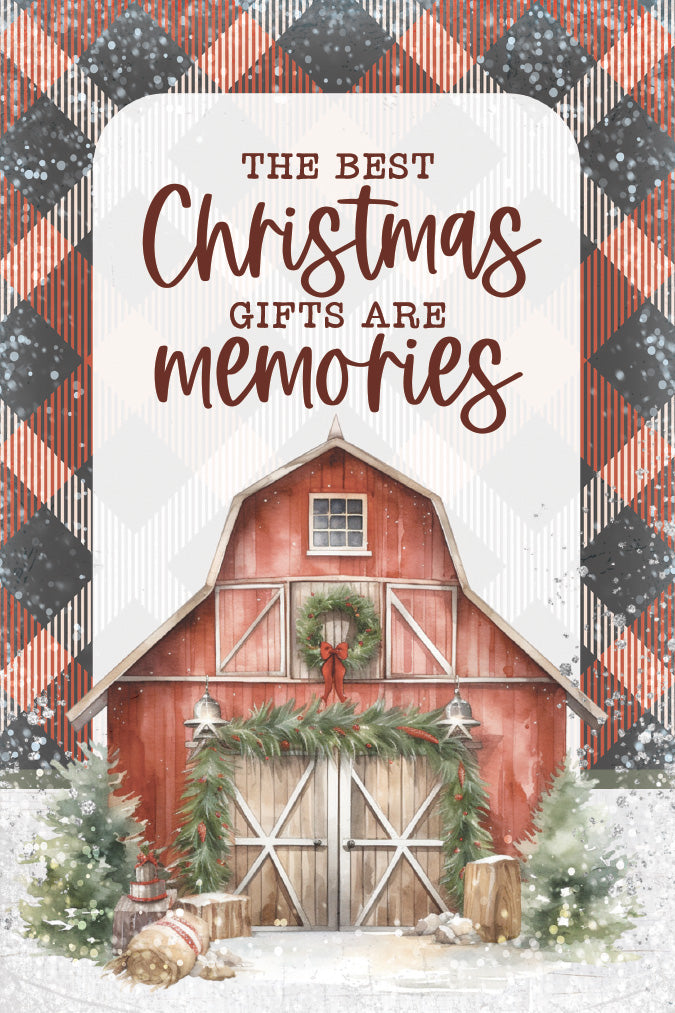 The Best Christmas Gifts 4x6 MDF Plaque, designed in rustic modern style, perfect for holiday decor or gift.