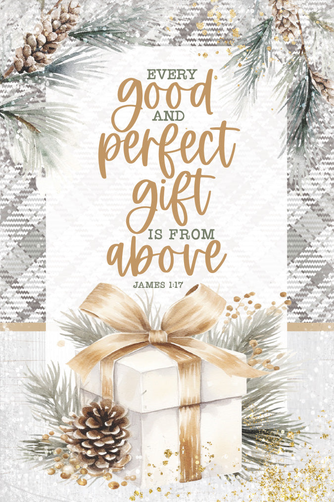Every Good 4x6 MDF Christmas Plaque, designed in rustic modern style, perfect for holiday decor or gift.
