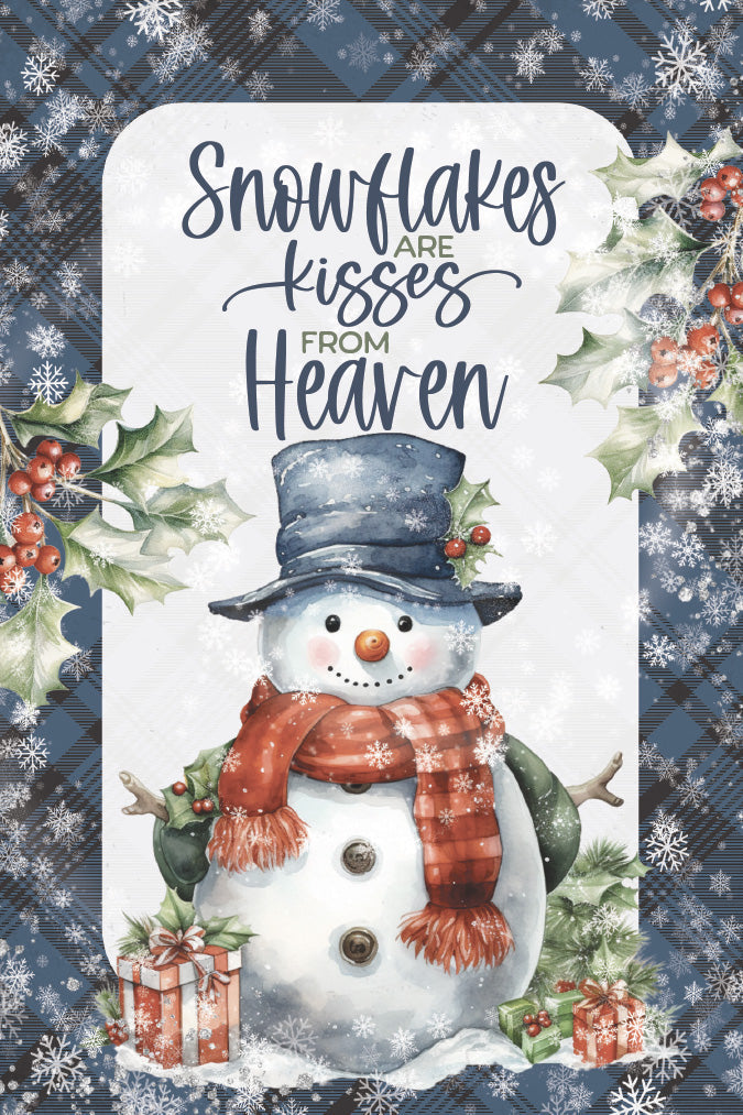 Snowflakes 4x6 MDF Christmas Plaque