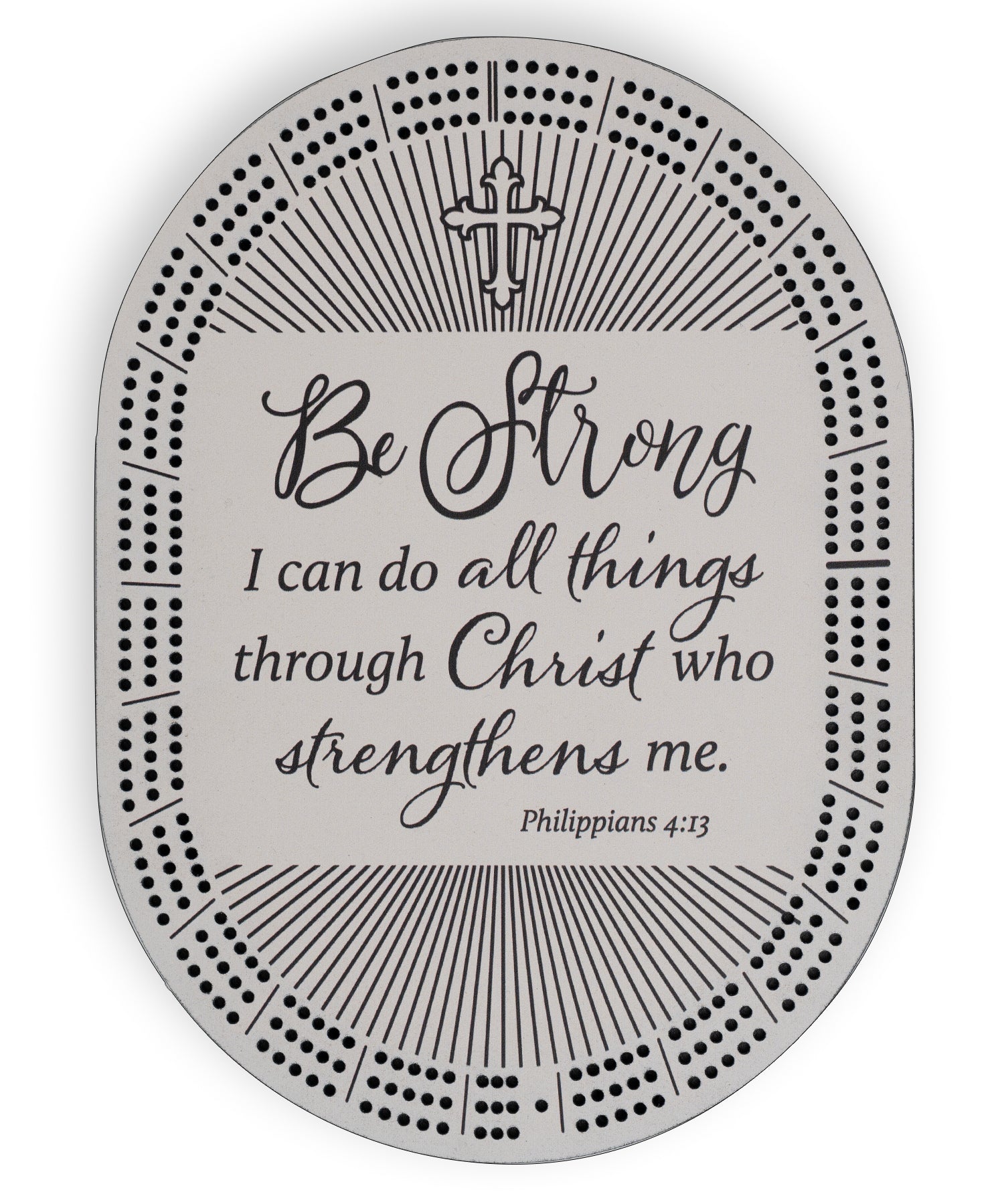 Be Strong Cribbage Board