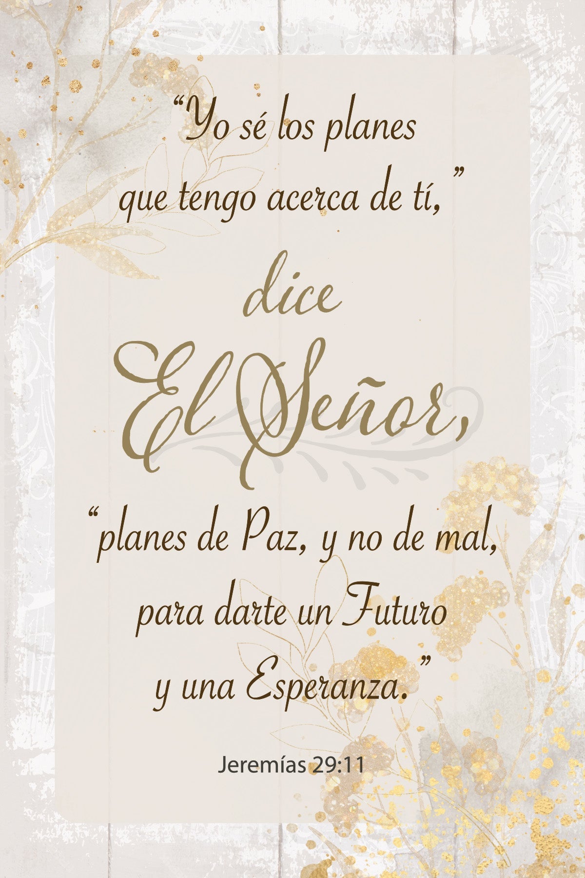 Yo Sé Los Planes 4x6 MDF Plaque – Neutral Tones & Easel Back | Made in USA