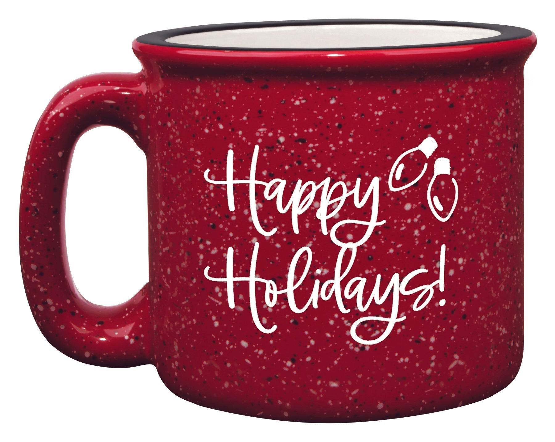 Happy Holidays Christmas Camping Mug
