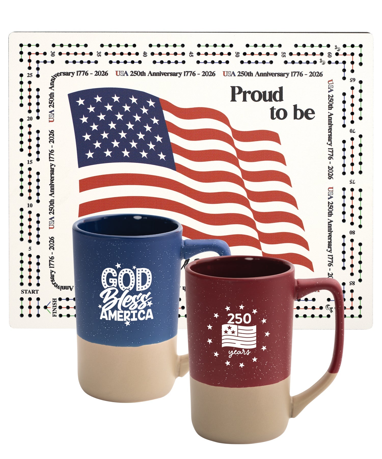 Patriotic-themed gift bundle celebrating American pride with coordinated inspirational items.