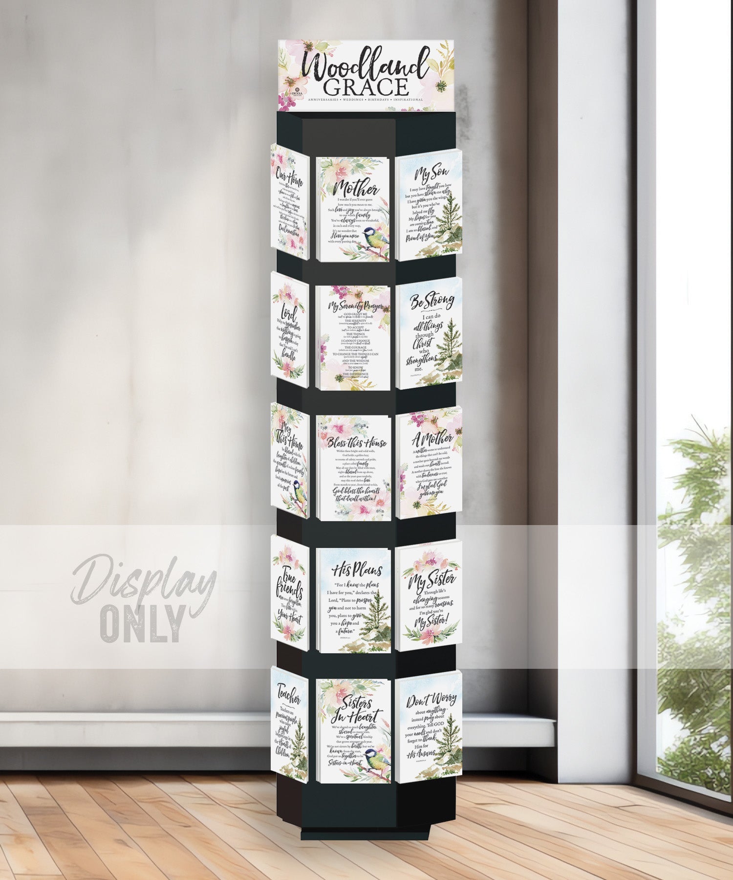 6-Sided Spinner Floor Display